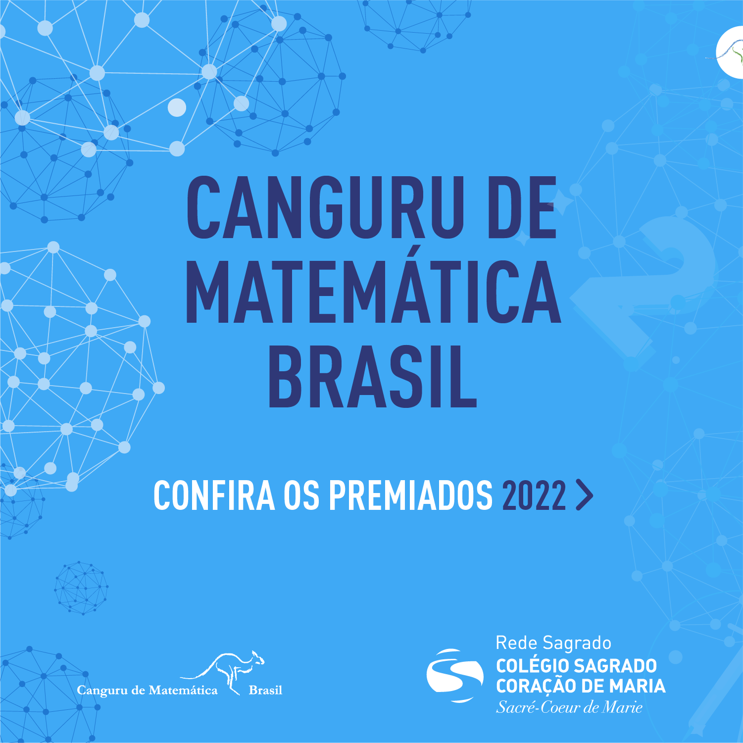 Confira os alunos do Sagrado RJ que  foram premiados no concurso Canguru de Matemática Brasil