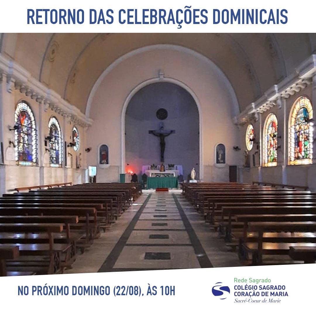 Retorno das celebrações dominicais