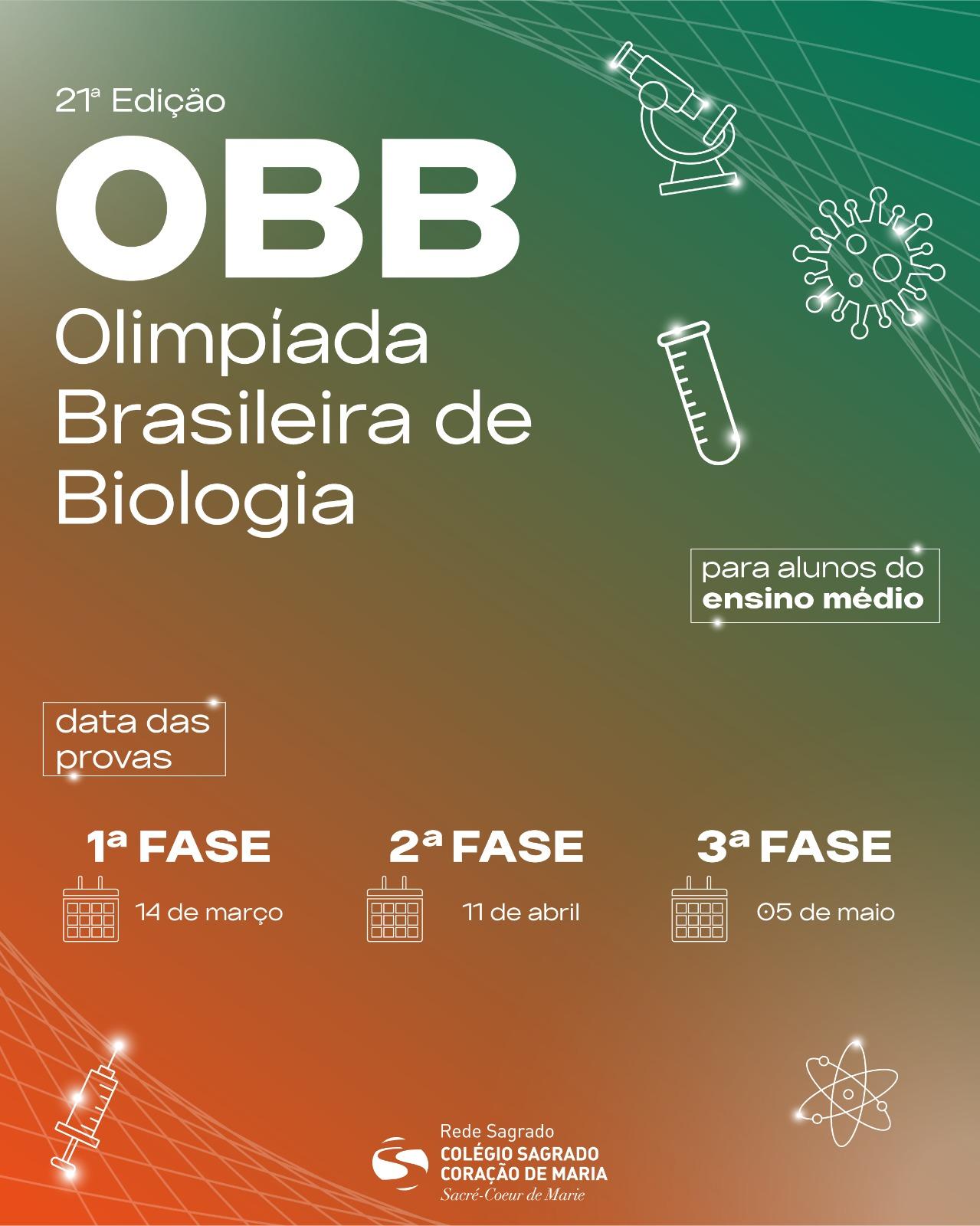 Olimpíada Brasileira de Biologia terá a 1ª prova em março