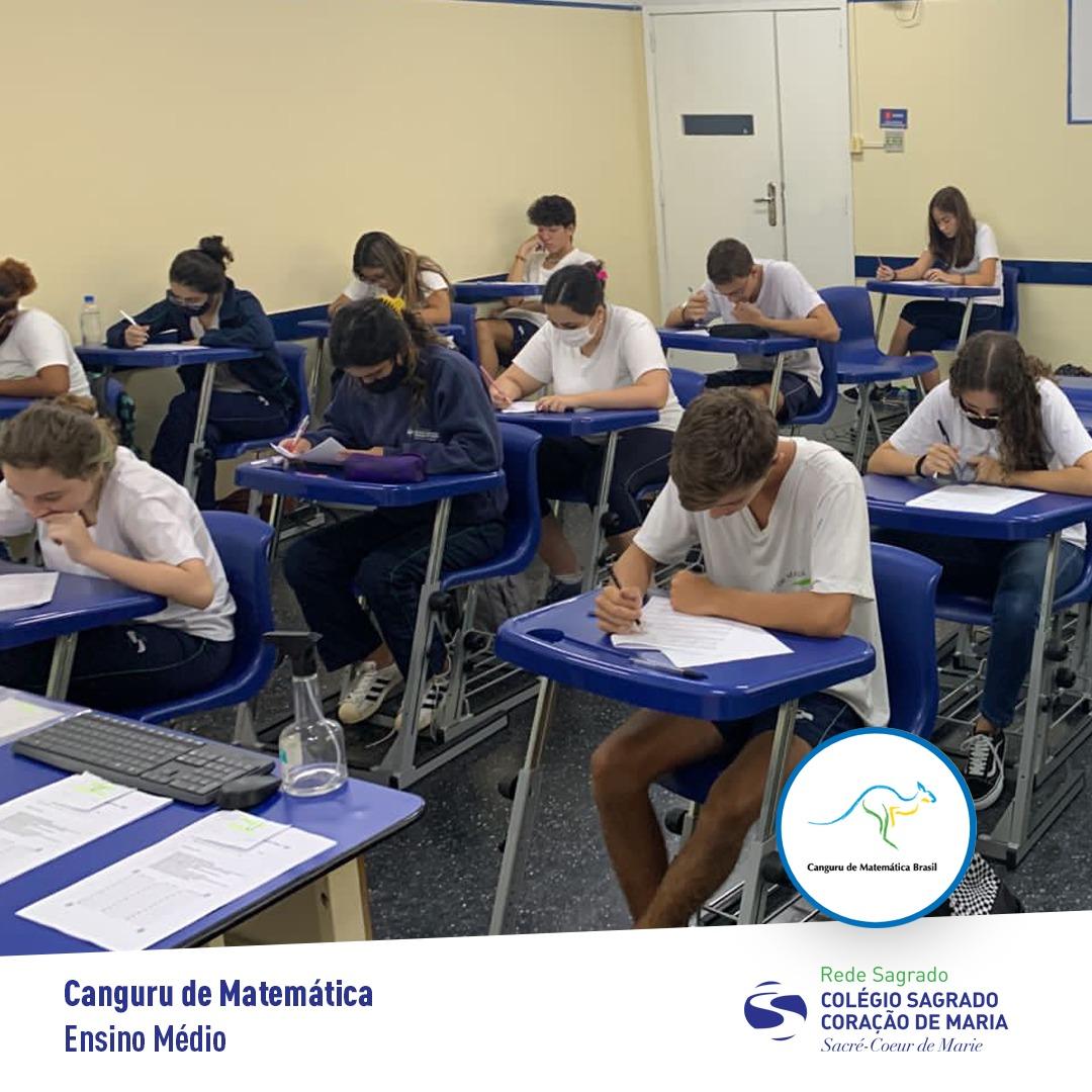 Alunos do Colégio Sagrado Coração de Maria-RJ participam da prova Canguru de Matemática